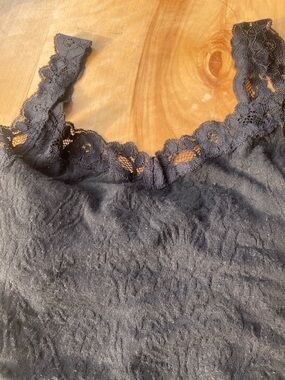 Arianne Black Lace-Trim Camisole